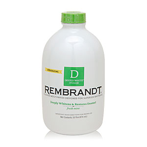 Rembrandt Deeply White + Peroxide Whitening Mouthwash 16 fl oz