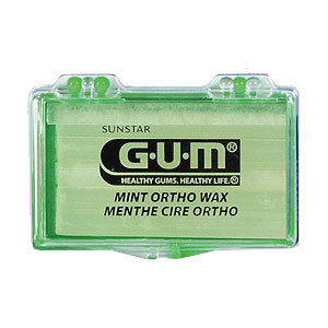 GUM Orthodontic Wax - Mint Flavored - 24 ct