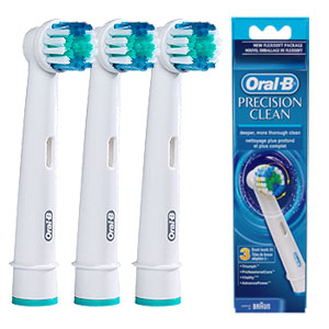 Oral-B Precision Clean Replacement Electric Brush Heads - 3pk