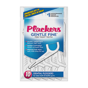 Plackers Gentle Fine Flossers 10 ct