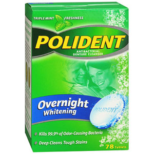 Polident Overnight Whitening - 78 tablets