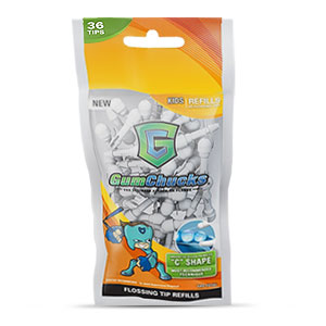 GumChucks Kids Loose Flossing Tips - 36ct