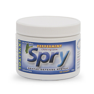 Spry Xylitol Chewing Gum - Peppermint - 100pc