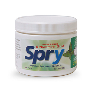 Spry Xylitol Chewing Gum - Spearmint - 100pc