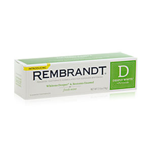 Rembrandt Deeply White + Peroxide Fresh Mint Toothpaste 2.6 oz