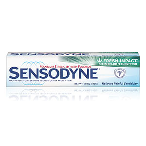 Sensodyne Fresh Impact Toothpaste 4 oz